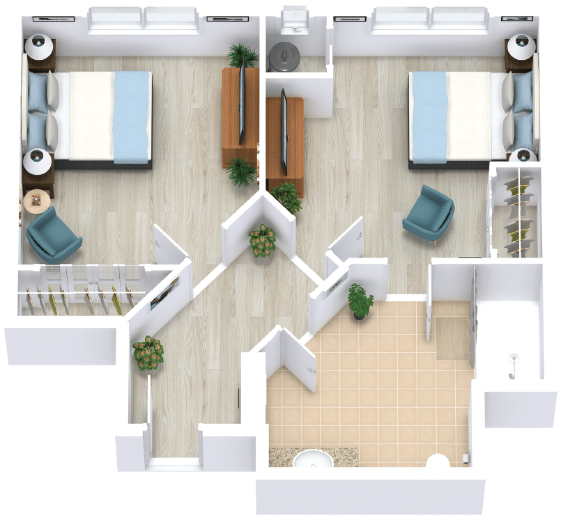 Memory Care Companion Suite floor plan