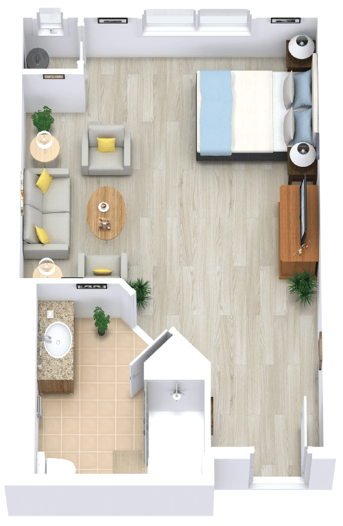 Memory Care Studio floor plan